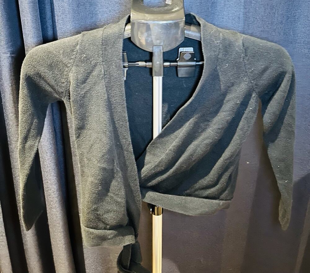 Black Dance Wrap Around Sweater Girls size L